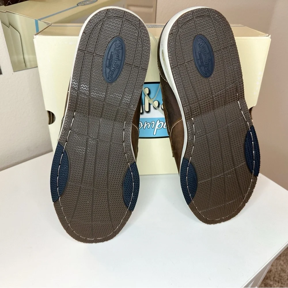 Maui Surf Men’s Loafer Dark Brown Shoes - size 11